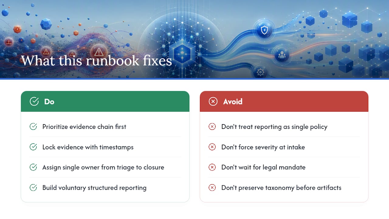 What This Runbook Gets Right That Most Advice Misses — overview diagram