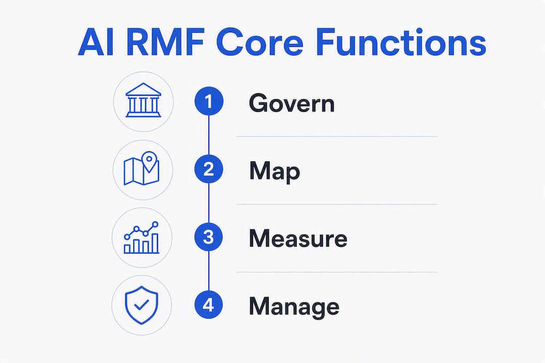 Infographic showing the four core AI RMF functions